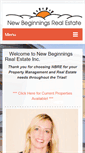 Mobile Screenshot of newbeginningsrealestatenc.com
